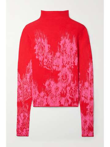 IOANNES Jacquard-knit turtleneck sweater