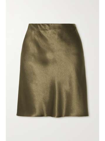 VINCE Satin mini skirt