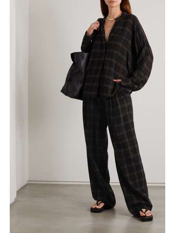 VINCE Chemise en serge à carreaux