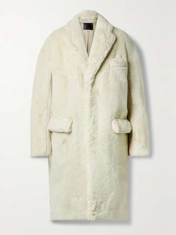 R13 Teddy Bear oversized faux fur coat