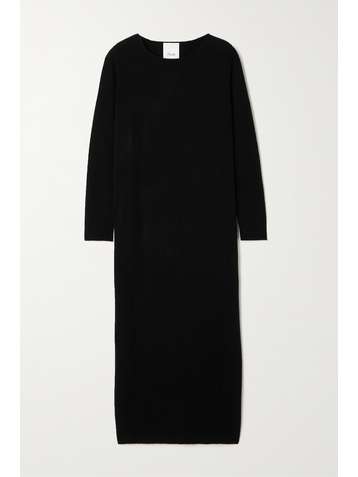 ALLUDE Wool and cashmere-blend midi dress
