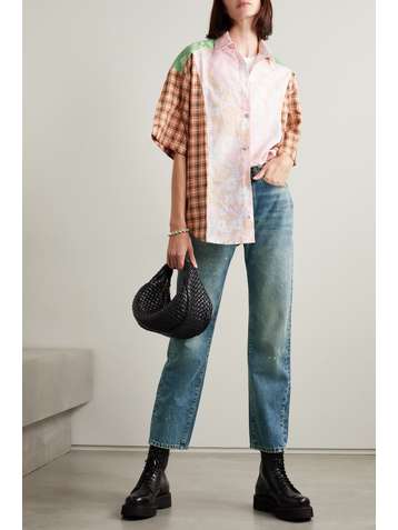 R13 Courtney distressed slim-leg jeans
