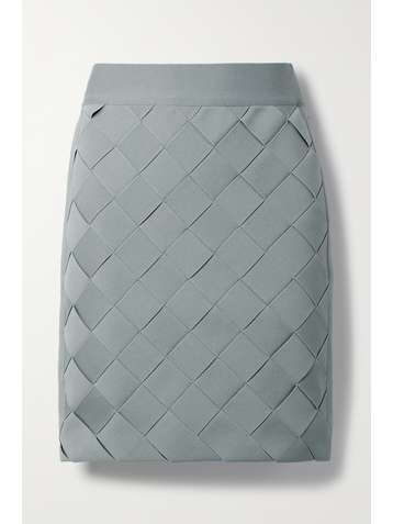 HERVÉ LÉGER Woven bandage mini skirt
