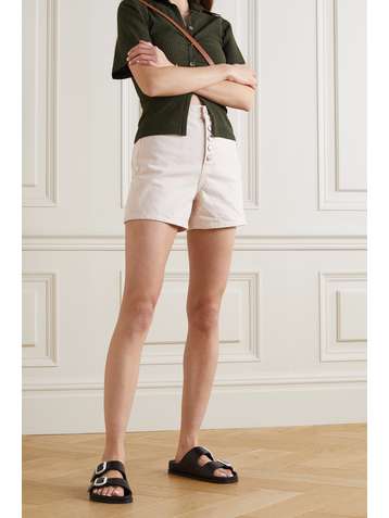 REFORMATION + NET SUSTAIN Amy organic denim shorts