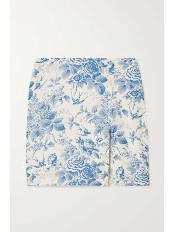 REFORMATION Mini-jupe en georgette à imprimé fleuri Margot - NET SUSTAIN