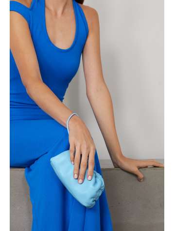 MANSUR GAVRIEL Pochette en cuir à fronces Cloud Wristlet Mini
