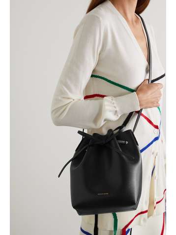 MANSUR GAVRIEL Classic mini Beuteltasche aus strukturiertem Leder