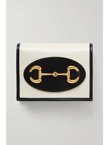 GUCCI Portefeuille en cuir bicolore 1955 Horsebit
