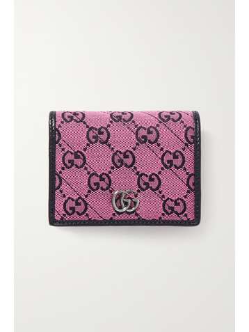 GUCCI GG Marmont Multicolour jacquard and leather wallet
