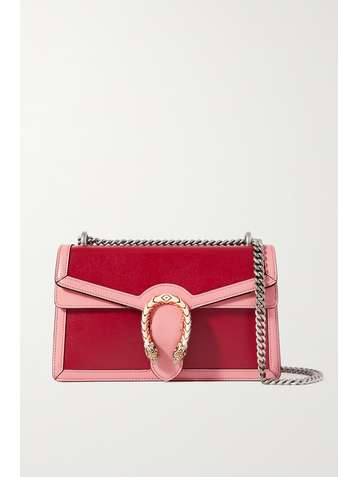 GUCCI Dionysus small two-tone leather shoulder bag
