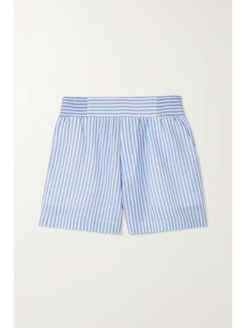 REFORMATION Edward striped woven shorts