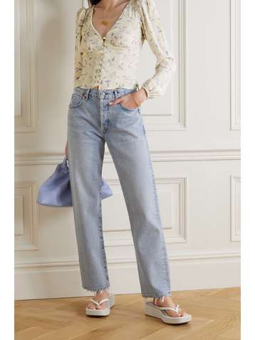 REFORMATION + NET SUSTAIN Nell floral-print crepe blouse