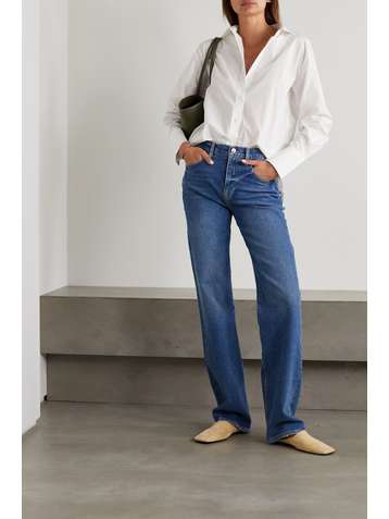 FRAME The Oversized organic cotton-poplin shirt