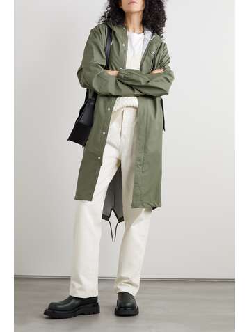RAINS Hooded shell parka