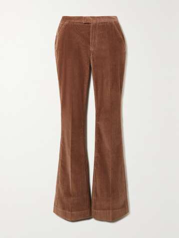 FRAME Le Serge stretch-cotton corduroy flared pants