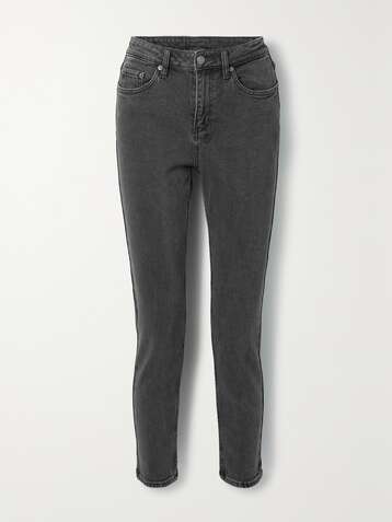 KSUBI Jean slim raccourci taille haute Nine O Hell Cat