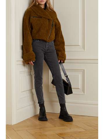 KSUBI Jean slim raccourci taille haute Nine O Hell Cat