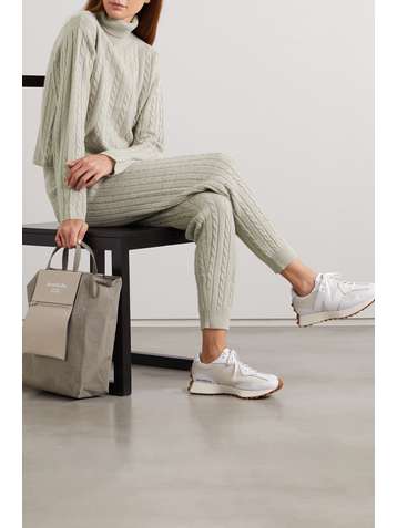 ATM ANTHONY THOMAS MELILLO Cable-knit wool and cashmere-blend track pants