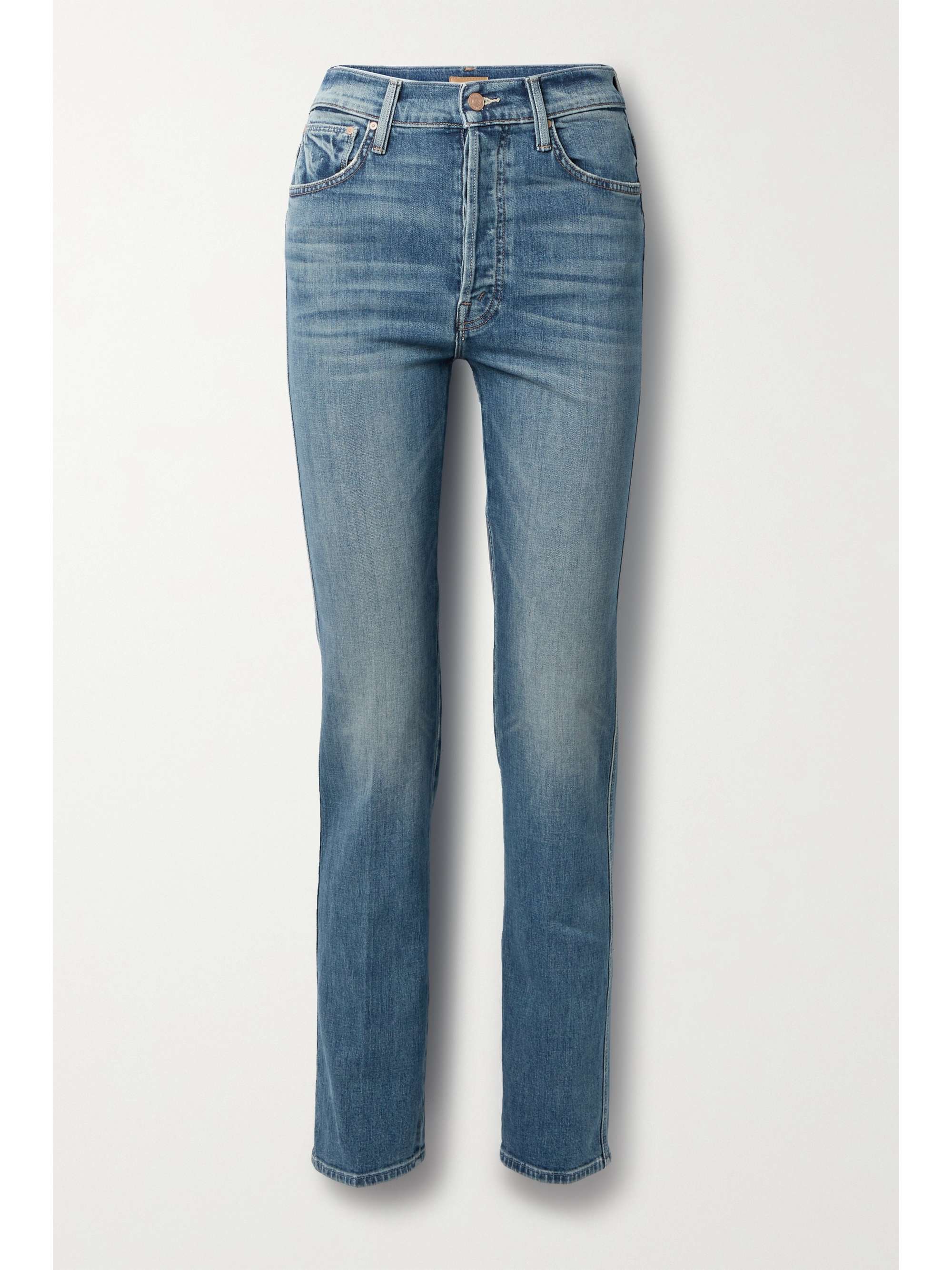 Mid denim Double Hiker high-rise 