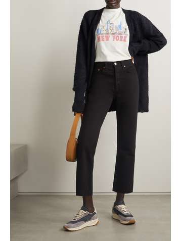 RE/DONE Classic printed cotton-jersey T-shirt