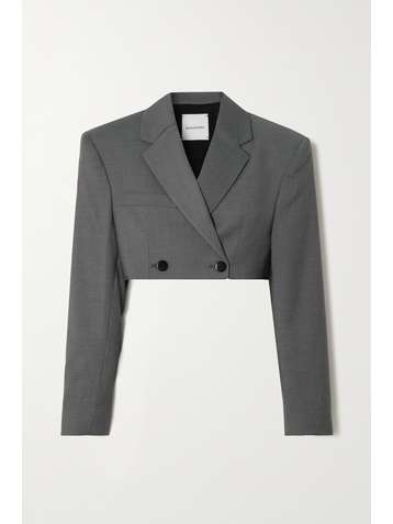 BOUGUESSA Nausheen cropped woven blazer