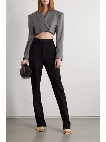 BOUGUESSA Nausheen cropped woven blazer