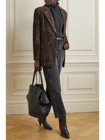 RE/DONE Fringed suede blazer
