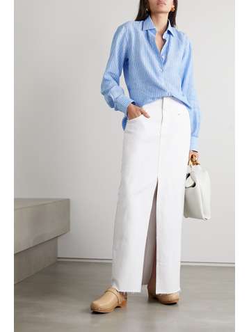 EMMA WILLIS Jermyn Street striped linen shirt