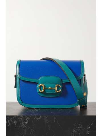 GUCCI Horsebit 1955 medium two-tone leather shoulder bag