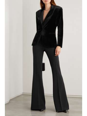 NORMA KAMALI Blazer en velours stretch