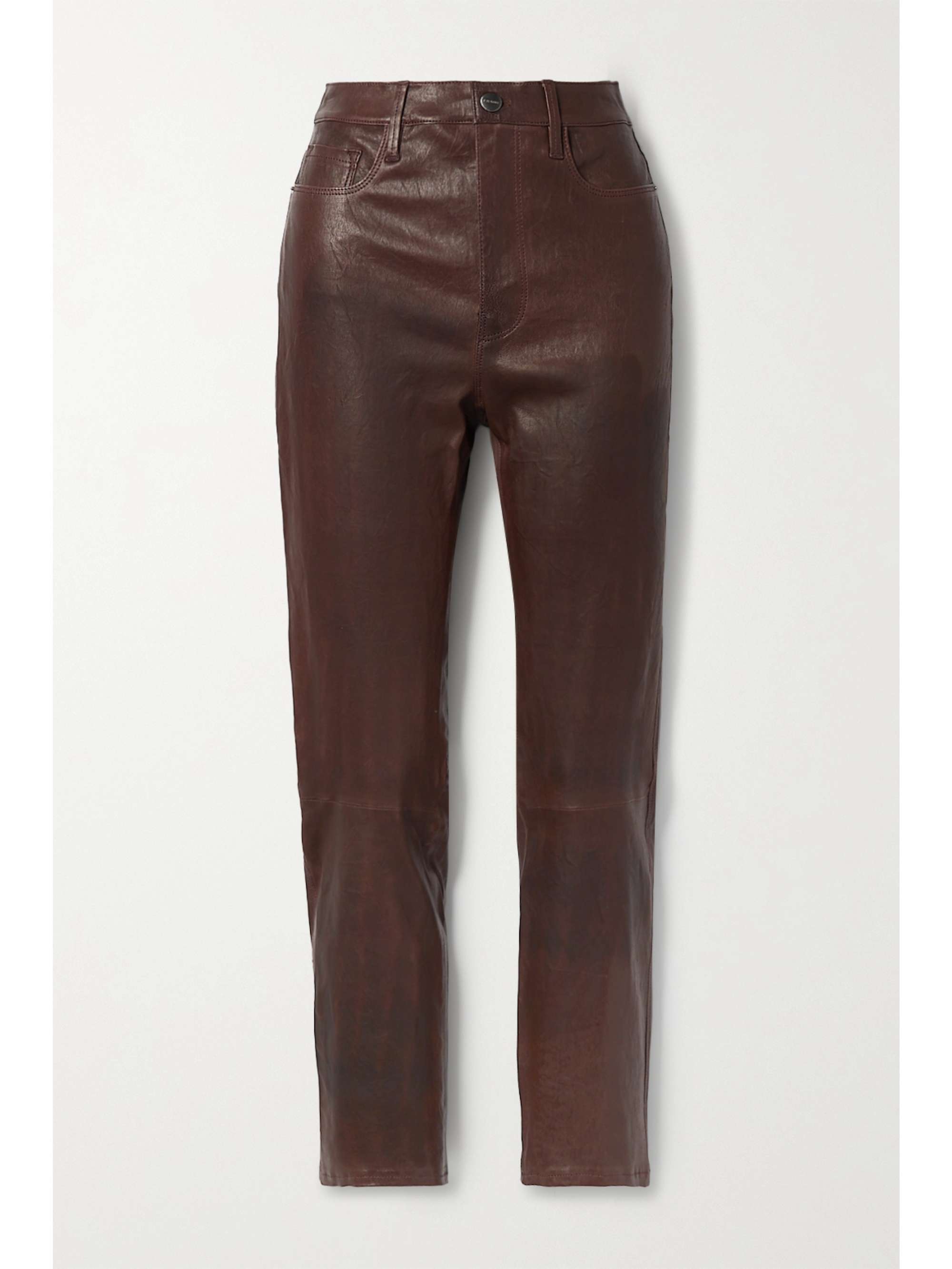 Dark brown Le Sylvie high-rise slim-leg 