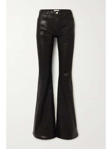 FRAME Le High Flare coated jeans