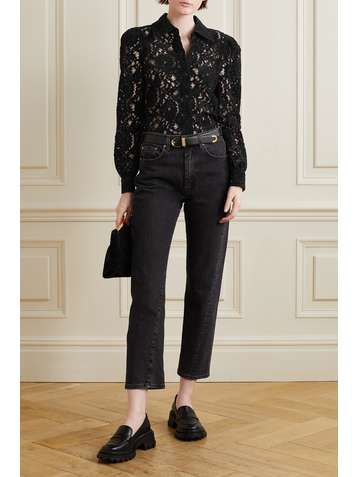L'AGENCE Jenica corded lace blouse
