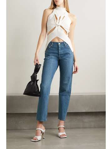 HELMUT LANG High-rise straight-leg jeans