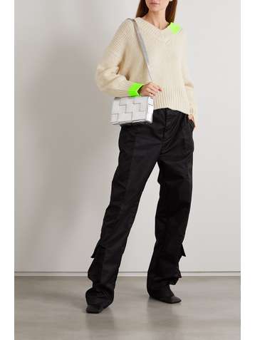HELMUT LANG Zweifarbiger Strickpullover