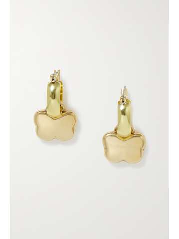 LAURA LOMBARDI + NET SUSTAIN Maia gold-tone earrings
