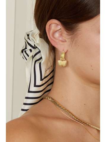 LAURA LOMBARDI + NET SUSTAIN Maia gold-tone earrings