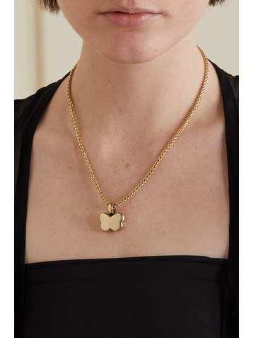 LAURA LOMBARDI + NET SUSTAIN Noemi gold-plated necklace