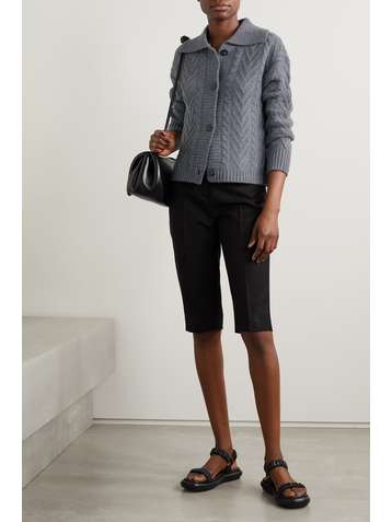 SABLYN Alicia cable-knit cashmere cardigan