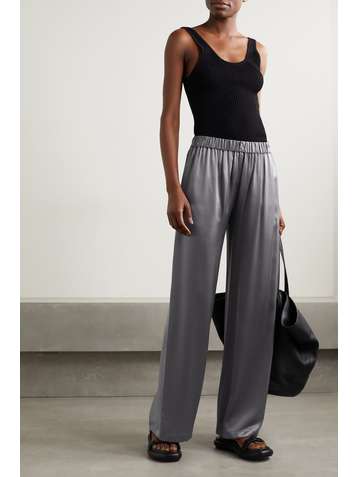 SABLYN Denver silk-satin wide-leg pants