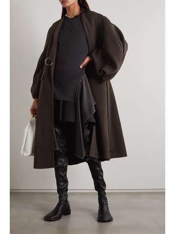 JW ANDERSON Belted wool-felt coat