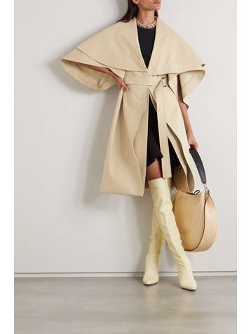 JW ANDERSON Belted layered cotton-canvas coat