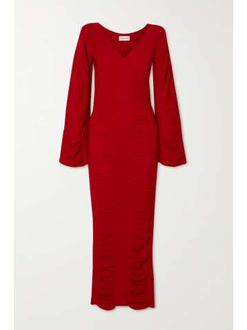 BY MALENE BIRGER Delisae ruched stretch-knit maxi dress