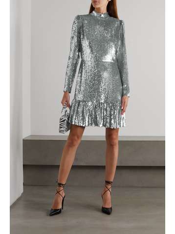 MICHAEL MICHAEL KORS Sequined recycled tulle mini dress