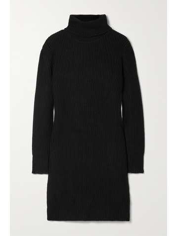 MICHAEL MICHAEL KORS Ribbed-knit turtleneck mini dress