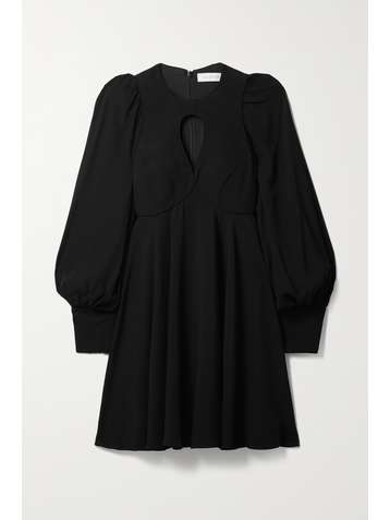 ZIMMERMANN Mini-robe en crêpe à découpe