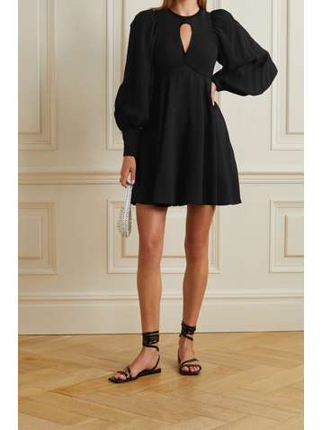 ZIMMERMANN Mini-robe en crêpe à découpe