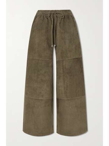 CO Pantalon large raccourci en daim