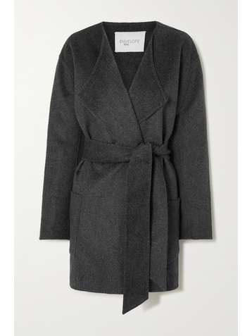 ENVELOPE1976 Pisa belted draped wool coat