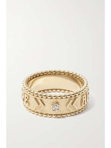 MARLO LAZ Agape 14-karat gold diamond ring